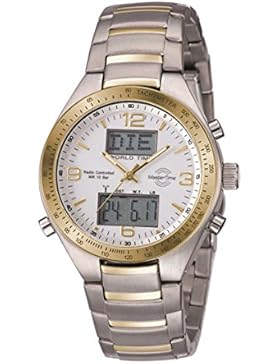 Master Time Funk Specialist Series Herrenuhr MTGS-10330-12M World Timer, Edelstahl Armbanduhr