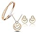 Valentine Gifts : YouBella Presents Gracias Collection Crystal Jewellery Combo of Necklace Set / Pendant Set with Earrings and Bracelet for Girls and Women RS.599.00