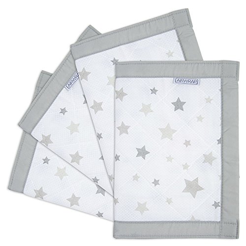 Airwrap 4-Sided Bed Bumpers (Silver Stars)