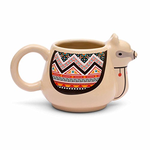 Thumbs Up LLAMAMUG Mug Lama, Céramique, Beige, 16,5 x 10 x 9,5 cm
