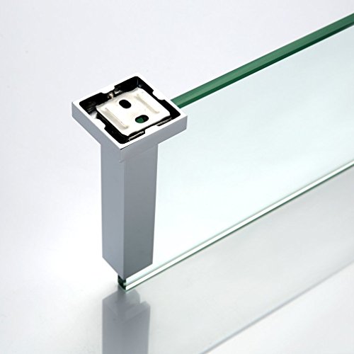 Kinse® Glas Wandregal Glasablage Glasregal Badregal Wandhalter Duschablage Badzimmer - 7