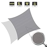 MATERIAL: 100% Polyester-Gewebe (160g/m² UV-stabilisiert), reiß- und wetterfest, blockiert über 95% schädlicher Strahlen, Materialgewicht 160 g/m²