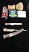 Deluxe Cutthroat Razor Shaving Set Gift Pack inc. Vonel Stainless Steel Razor, Derby Platinum Professsional Single Edge Blades, Arko Shave Soap 75g, Vonel Boar Shaving Brush & Styptic Matches