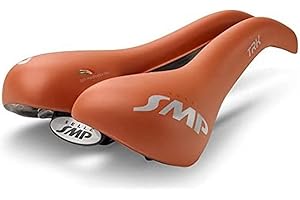 SMP Medio, Selle TRK Sella Medium-Marrone Unisex, Nero Opaco, Long 280 mm-Wide 160 mm