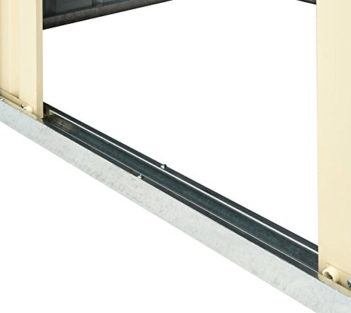 Globel Industries Metall Garten Gerätehaus Gartenhaus 8×4 Anthrazit // 246x123x198cm (BxTxH) // 2,6 m² // Gerätehaus Metall Pultdach - 4