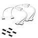 Produktbild COOLWEST 2 Pack LED Streifen Splitter Kabel 4Pin Verteiler Kabel für SMD 5050 3528 2835 RGB Strip Verlängerungskabel
