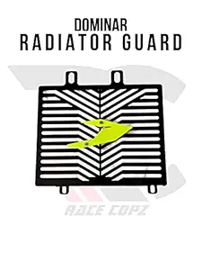 RACE COPZ Premium Metal Radiator Guard Grill Protector For BAJAJ DOMINAR 400 & 250 (Fluorescent Green)