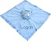 Baby Super Soft Personalised Comforter Blanket with 3D Teddy Bear (Blue)