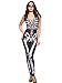 Produktbild EROSPA® Mexican Skull Halloween Skelett Overall Horror Catsuit Damen Karneval XS-M