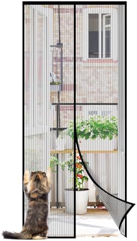Sekey 200x220cm Zanzariera Magnetica per porta, anti insetti, per legno, ferro, porte in alluminio e balcone, Facile da installare, Non è Necessario Praticare Fori, Si Chiude da Sola
