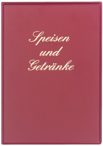 Herlitz 10066629 Speise-u.Getränkekarte A5 weinrot