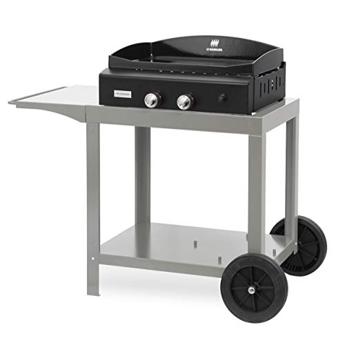 LE MARQUIER Plancha Vintage Baia 260 + Desserte Tapas Gris Galet