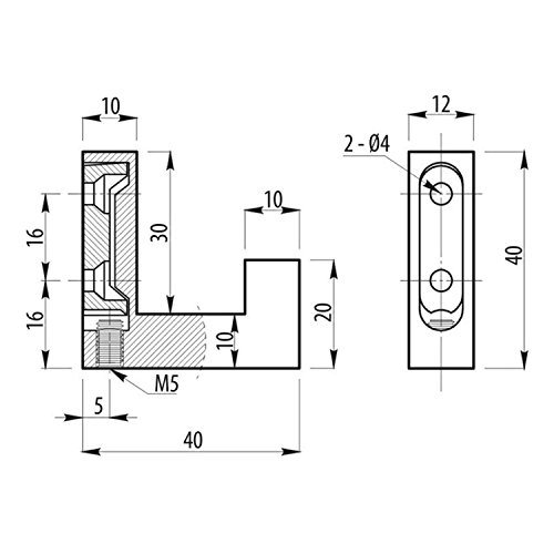 Moderner SO-TECH® Kleiderhaken Garderobenhaken Handtuchhaken Chrom poliert - 5