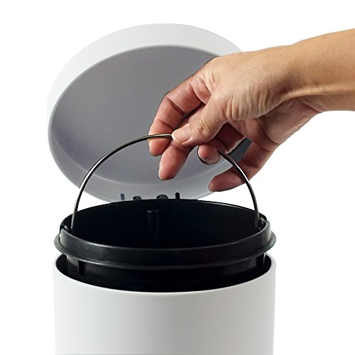 Kela 20325 Kosmetikeimer, 3 l, Metall, Per, Weiß - 3