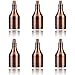 Produktbild GreenSun LED Lighting 6x Weinflasche Lampenfassung E27 Vintage Edison Halter Retro Fassungen Metall Fassung Nostalgie Deko Lampe Zubehör für Pendelleuchte Hängelampe, Rosa Gold