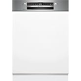 Bosch SMI4ECS24E Serie 4 Geschirrspüler Teilintegriert, 60 cm breit, Bestecksystem, Efficient Dry; Flex Körbe; VarioSchublade