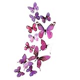 ♥ Was Sie bekommen:12 PC 3D Schmetterlinge Aufkleber-----Entwurfs-Abziehbild-Kunst-Wand-Aufkleber-Raum-magnetische Hauptdekor Es ist ein perfektes Geschenk für besondere Anlässe wie Weihnachten, Hochzeit, Geburtstag, Jubiläum, Verlobung, neues Baby, Abschluss, Ruhestand oder nur ein Zeichen der Liebe