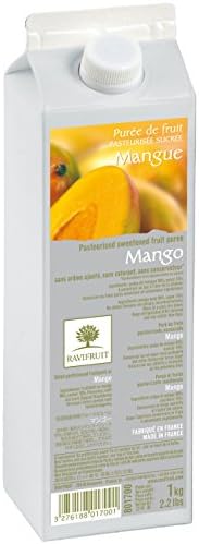 Ravifruit Ready to Use Mango Puree - Pack Size = 6x1kg