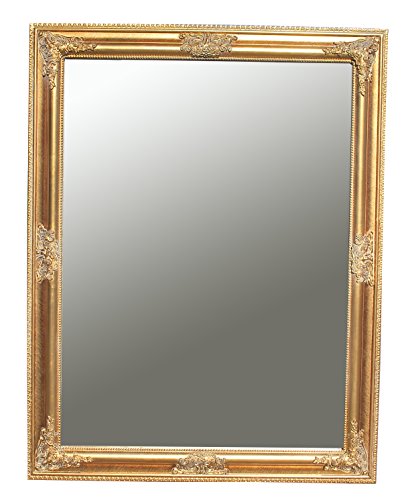 Spiegel Wandspiegel antik gold Barock IVY 90 x 70 cm