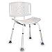 Shower Accessibility Chair Height-Adjustable Ergonomic with Backrest up to 100 kg