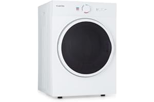 Klarstein Jet Set Tumble Dryer, 1020 W Free-Standing / Base Unit, Energy Efficiency C, 3 kg, Exhaust Drying, Heat Selection, Timer, Compact: 49 x 69 x 47.5 cm (W x H x D), stainless steel drum, White
