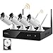 Produktbild [Mic-Port] xmartO 8CH Kabellos Überwachungskamera Set mit 1TB Festplatte,4X 960p HD IP Kamera, Wetterfest Bewegungsmelder Nachtsicht Aufzeichnung mit Audio, WOS1384-1TB