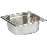 Paslanmaz &Ccedil;elik Gastronom/gastronorm K&uuml;vet Gn 1/6-65 (17,6 X 16,2 X 6,5 CM)