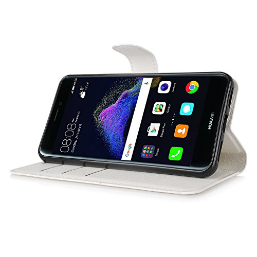 Huawei P8 Lite 2017 Hülle, IVSO Hohe Qualität Advanced Shock Absorption Technology Case Folio Tasche Cover für Huawei P8 Lite 2017 Smartphone (Für Huawei P8 Lite 2017, Weiß) - 4