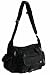 Produktbild New York Cross Body Messenger Leinen Schulter Tasche Schwarz