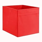 IKEA Regalfach "DRÖNA" Aufbewahrungsbox Regaleinsatz in 33x38x33 cm (BxTxH) - ROT - passend für Expedit, Besta, etc.