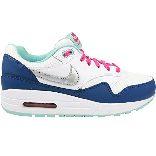 Nike Air Max 1 (GS) Schuhe white-metallic silver-vivid pink 