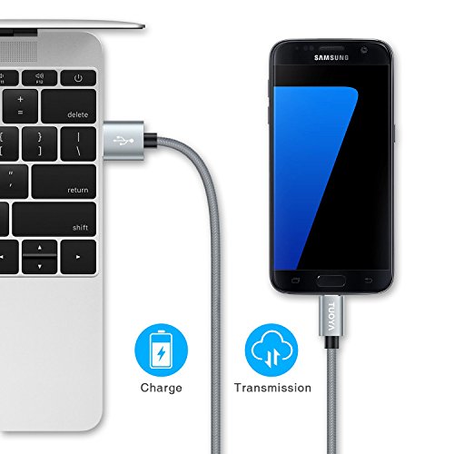 Cavo Micro USB, TUOYA [3 Pezzi, 1m 1.5m 2m] Cavetto Caricatore Android in Nylon Intrecciato Cavo USB Micro USB Carica Rapida - Trasferimento Dati e Ricarica per Samsung Galaxy, Huawei, Xiaomi, Nexus, Sony, Kindle, Echo Dot