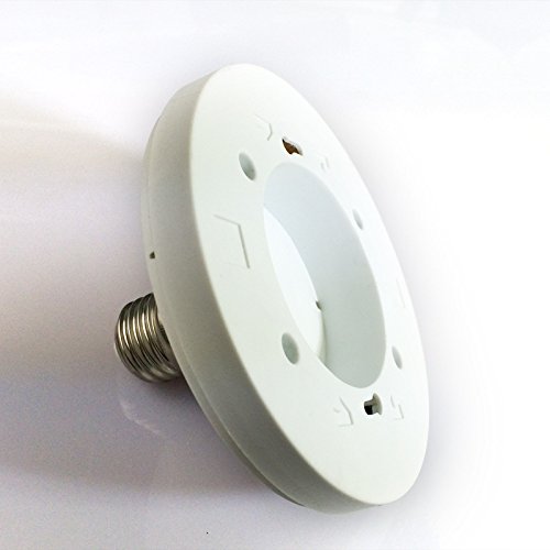Preisvergleich Produktbild FUNAN @ 1Pcs E27 zu GX70 Kabinettlichtalterungprüfung Energiesparlampe Unterseite Lampensockel, Lampenkappe Lampholders Konverter, white