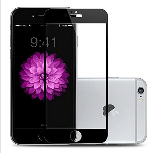 NOV@GO® -Film protection écran Entier en verre trempé ultra résistant pour iPhone 6 / 6S, Couvre la totalité de votre écran compatible 3D touch (Noir) NOV@GO® -Film protection écran Entier en verre trempé ultra résistant pour iPhone 6 / 6S, Couvre la totalité de votre écran compatible 3D touch (Noir)