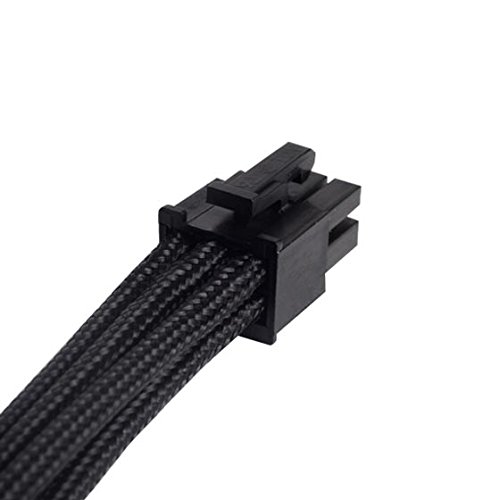 SilverStone SST-PP07-IDE6B – Netzteil-Verlängerungskable 25cm 6pin auf PCI-E 6pin, schwarz - 5