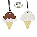 Produktbild Pretty See Baby-Beißring ungiftig Kind Kinderkrankheiten Spielzeug Set mit Lanyard, Eis-Form, 2er Set