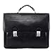 BRUNE Black Genuine Leather Laptop Bag/Suitable For 15" And Below Laptop / Office Briefcase For Men/Hand Made Leather Laptop Bag/Designer Leather Briefcase/Branded Laptop Bag And Briefcase/Discounted leather Laptop Briefcase/Best Leather Office Bag/Extra Durable/Quick Delivery RS.4999.00