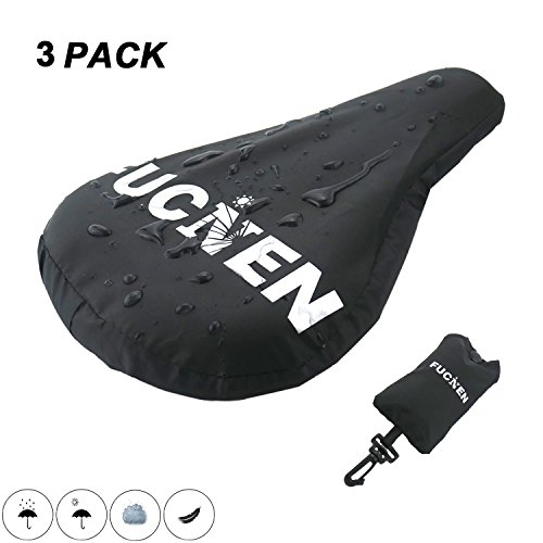 FUCNEN Vélo Housse de siège imperméable protégé Contre la poussière Selle de vélo Housse de Pluie Housse de Protection pour vélo de Montagne Vélo de Course Cadeau idéal pour Cyclisme 3 Paquets (Noir)