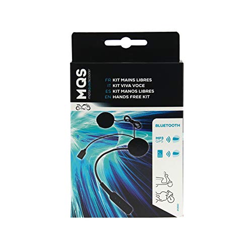 MQS 312560 kit Mains Libres Moto/Scooter avec Velcro