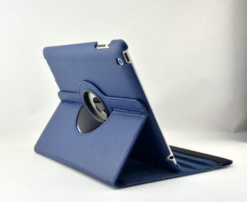inShang ipad 2 Hülle ipad 3 Cover für Apple iPad 2/3/4, Edles PU Leder Tasche Hülle Skins Etui Schutzhülle Ständer Smart Case für Tablet iPad, Super Automatische Einschlaf-/Aufwach funktion, 360 Grad rotierende Schutzhülle mit Standfunktion + inShang Logo hochwertigen Stylus Eingabestift Stift - 4