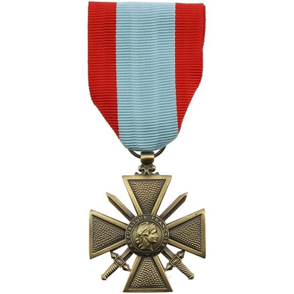 Médaille Ordonnance Croix Du Combattant DMB PRODUCTS - Récompense Militaire En Boîte Sans Barrette