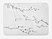 Produktbild OQUYCZ Tree Bath Mat, Doodle Tree Branches with a Swing in Windy Day Spring Buds Artistic Illustration, Plush Bathroom Decor Mat with Non Slip Backing, 23.6 W X 15.7 W Inches, Black White