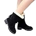 Produktbild TianWlio Stiefel Frauen Winter Warm Schuhe Stiefeletten Boots Halten Schlüpfen Schneestiefel Weihnachten Frauen Schlüpfen Schuhe Schneestiefel Wildleder Quasten Stiefel Runde Kappe Halten Sie Schuhe