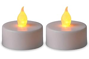 STAR Lot de 2 bougies chauffe-plat LED blanches scintillantes