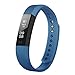 Price comparison product image Fitness Tracker Self-Timer Slim Smart Watch New Bracelet Bluetooth Call Reminder Calorie Counter Wireless Pedometer Band Sport Sleep Monitor Activity Tracker For Android iOS Phone (Deep t Blue)