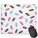 Produktbild Sprinkles Purple, Aqua, Pink, Brown, Sprinkles Donuts Neoprene Mouse pad Office Space Decor Home Office Computer Accessories Mousepads 25 X30 cm