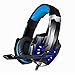 Produktbild Gaming Headset PS4, Hunterspider PC Headset Over-Ear Kopfhörer Stereo mit Mikrofon LED-Beleuchtung für Laptop Mac Nintendo Switch Neue Xbox One mit 3,5-mm mit Rauschunterdrückung und Lautstärkeregler