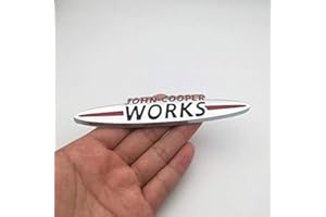 LANPARD Adhesivo de metal 3D con emblema de John Cooper Works para Mini Cooper S Countryman