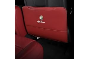 VTDOUQ Accessori per tappetino anti calcio Coprisedile impermeabile per protezione posteriore per auto, per Alfa Romeo Giulietta 159 147 156 166 Mito Giulia GT Stelvio Tonale, facile da pulire