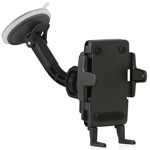 Wicked Chili KFZ Halterung mit Kugelgelenk fÃ¼r Apple iPhone X / 8 / 7 / 6S / 6  / SE / 5S / 5C / 5 / 4 / 3 iPod Touch Apple Handy Autohalterung Smartphone Scheibe (Made in Germany, fÃ¼r HÃ¼lle & Case)